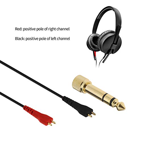 EMSea Audio Cable Wire with 3.5/6.3mm Jack, Compatible With Sennheiser HD25 HD560 HD540-2.5m Cable(Left and Right Equal Length) - Image 2