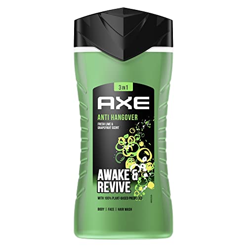 Axe 3-in-1 Duschgel & Shampoo Anti-Hangover für langanhaltende Frische und Duft nach der Dusche Männer Duschgel dermatologisch getestet 6x 250 ml