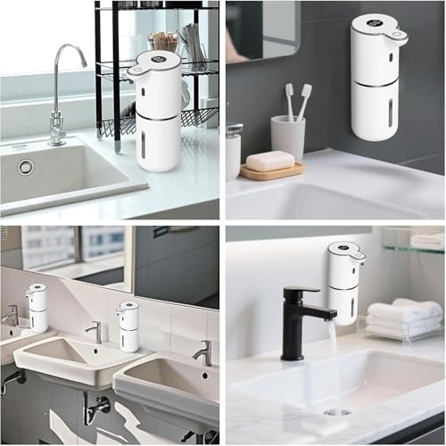 Image of Zollyss Automatic Soap Dispenser for Bathroom & Kitchen (White)