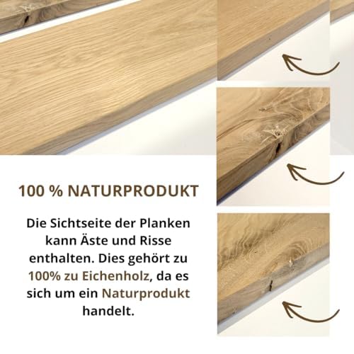 RETIMBER Works Trones Holzplatte Eiche Brett, für 3 Trones 154,1 x 15,9 x 2 cm, Abdeckplatte für Trones Schuhschrank, Brett Eiche Platte, Eichenplatte Massiv Holzplatte