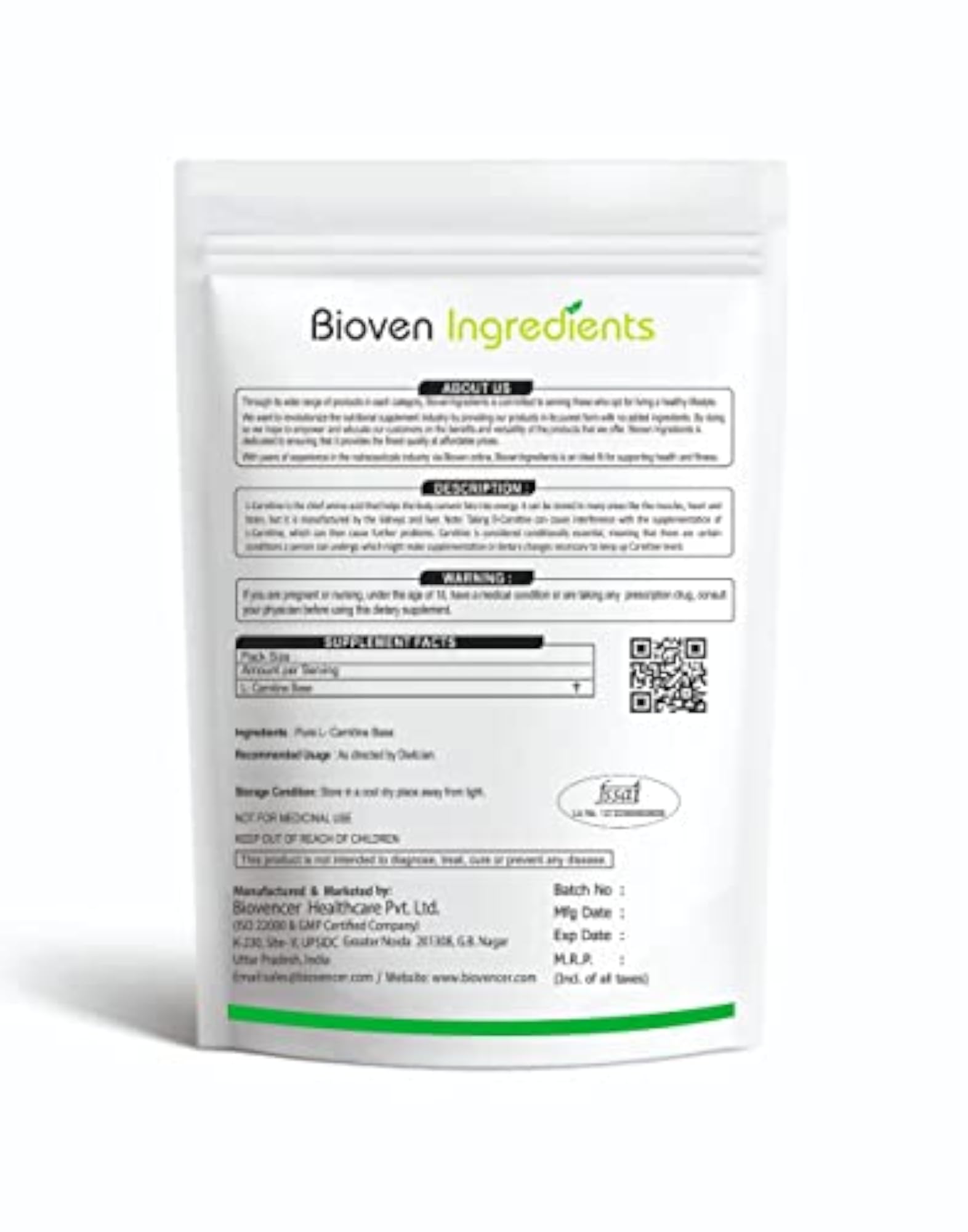 L-Cysteine HCL Anhydrous, Pure Supplement