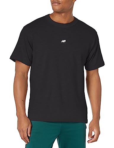 New Balance Men's Athletics Remastered Cotton Jersey Short Sleeve, Black, XX-Large