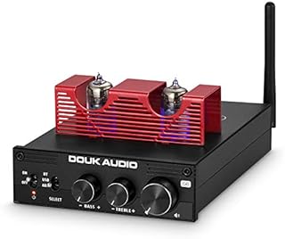 HiFi Bluetooth 5.0 Vacuum Tube Amplifier Digital Stereo Audio Amp APTX-HD 160W x 2
