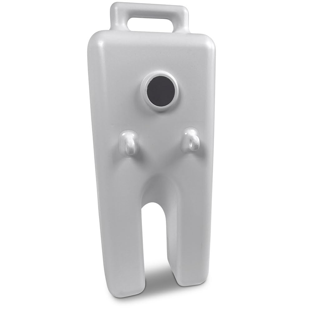 Schwimmbadleiter Easy Entry Synthetic 4-stufig - Kunststofftreppe mit 2 Gewichten - Variable Beckentiefe 122 bis 137 cm - Für eingelassene Pools - Bis 110 kg