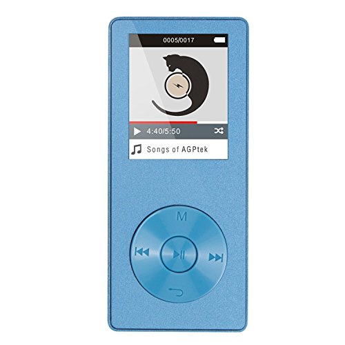 AGPTEK M07- Lettore MP3 8 GB Schermo 1,8 con