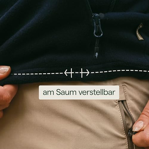 Pinewood Damen Fleecejacke aus 100% übergebliebenen Stoffen, ideale Fleece Jacke für die Jagd, den Hundesport & zum Wandern