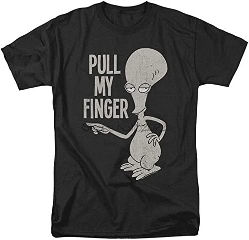 American Dad Roger Pull My Finger Adult Shirt Men Black Tshirt Summer Fashion Male Tee-Shirt Cotton...