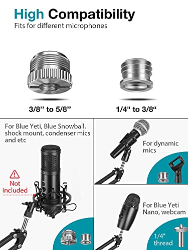 InnoGear Webcam Stand, Suspension Boom Scissor Arm Stand for Logitech Webcam BRIO C920 C920S C922 C922x C925e C930 C930e, 1/4"-3/8" and 3/8"-5/8"... - Image 3