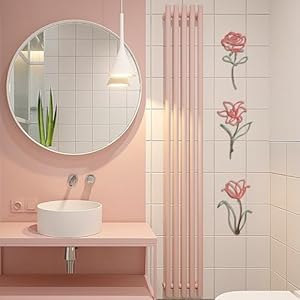 Oubasa Metal Flowers Wall Arts for Bathroom, Farmhouse Floral Decor Minimalist Flower Wall Decors for Living room Bedroom Kitchen Decoration - Thanksgiving Housewarming Gifts, Set of 3 Oubasa Metal Flowers Wall Arts for Bathroom Farmhouse Floral Decor Minimalist Flower Wall Decors for Living room Bedroom Kitchen Decoration Thanksgiving Housewarming Gifts Set of 3