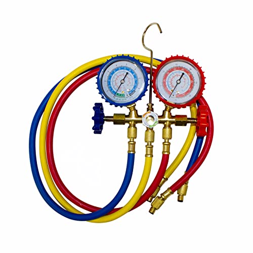 Manometro Per Collettore Aria Condizionata - 500PSI Per Gas R22 R410 R12 R502