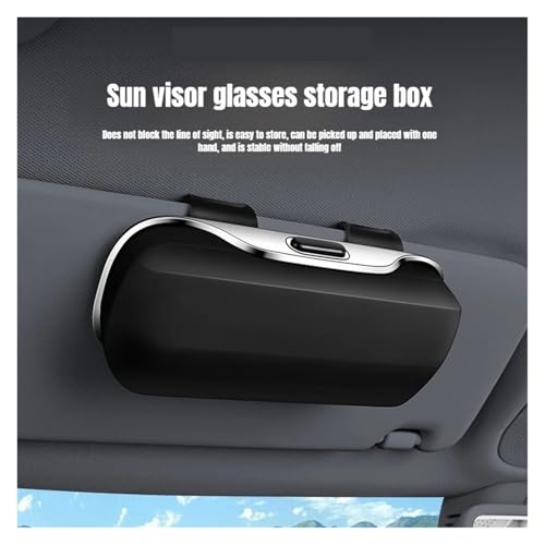 Étui à lunettes de voiture multifonction et boîtier de rangement rigide