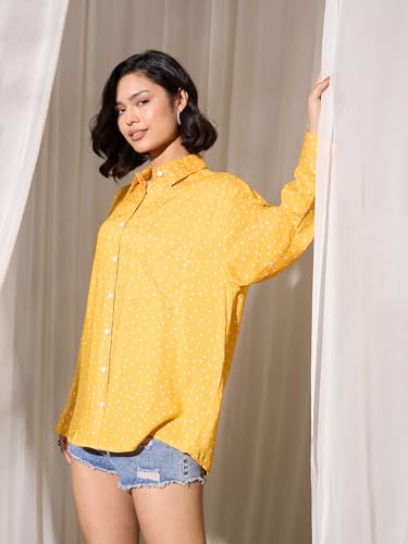 Image of barcino Fuchsia Tropical Floral Oversized Shirt