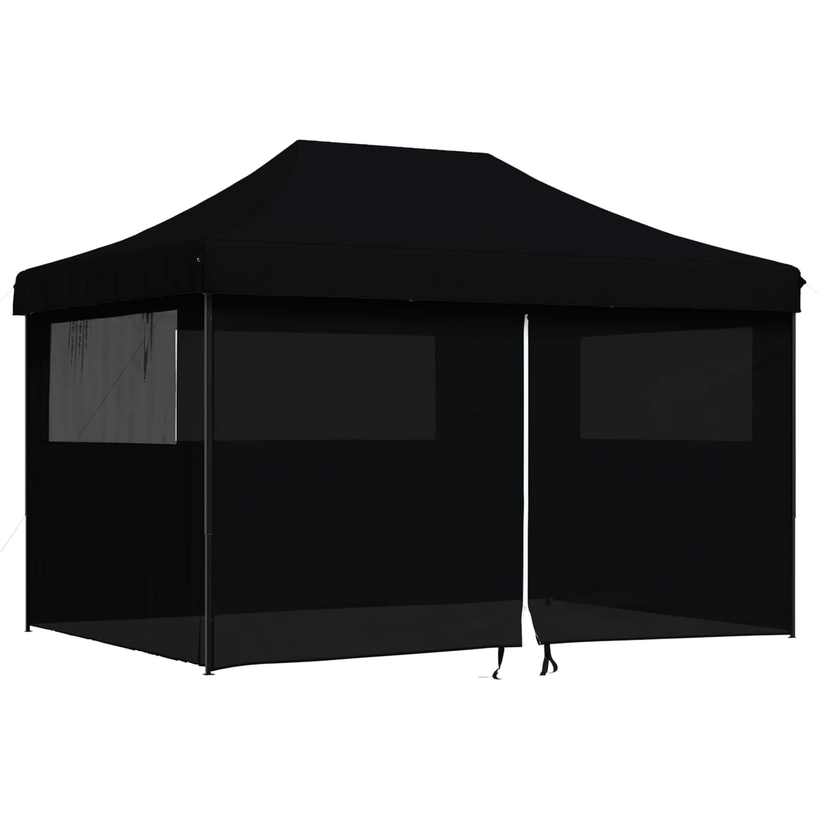 Namiot imprezowy, czarny, 279 x 410 x 315 cm, tkanina Oxford