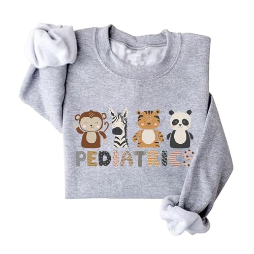 Pediatrics Sweatshirt Pediatrics Animal Shirt Pediatric Nurse Sweatshirt