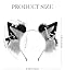 ZFKJERS Handmade Faux Fur Cat Ear Headband with Charms Adult Cosplay Accessory for Halloween (Grey Black)
