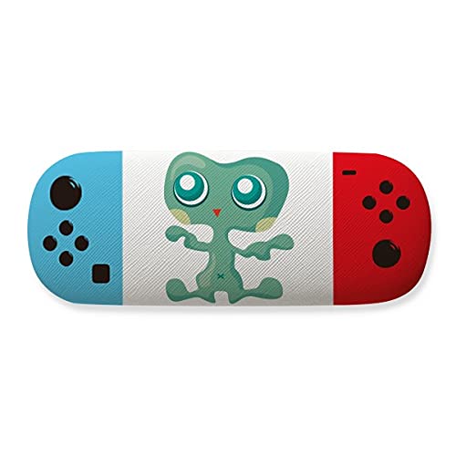 Étui de rangement pour lunettes antichoc motif alien vert pour montures de jeu