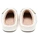 AIMINUO Women's Men's Preppy Happy Face Slippers Comfy Warm Plush Slip-On House Slipper for Winter Indoor Soft Cushion Non-slip Fluffy Slides Slippers White-Yellow Size 11-11.5 Women/10.5-11 Men
