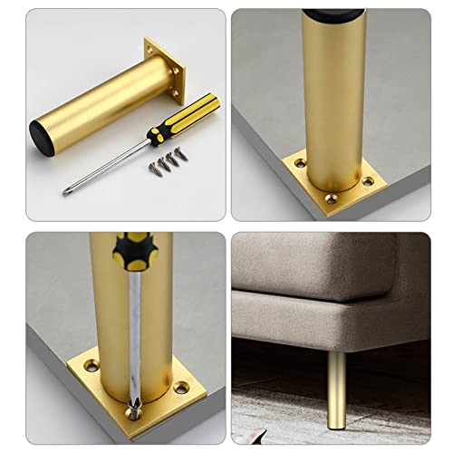 4 Patas de muebles ajustables de aluminio para proyectos de bricolaje en casa 7