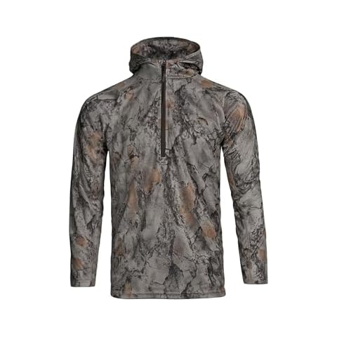 Natural Gear Men's Quarter Zip Tech Lightweight Sweatshirt Natural Gear Camo..., Large Cover