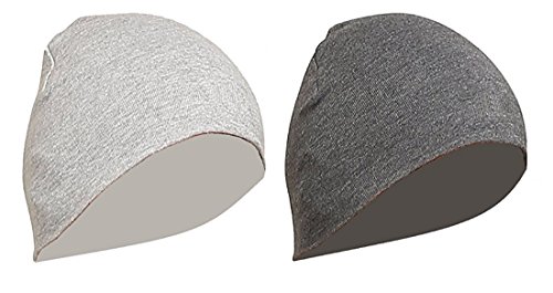 Huntsman Era Light Grey and Dark Grey Combo Helmet Cap for men / skull cap (Pack Of 2)