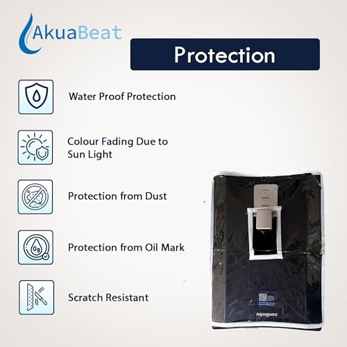 Image of Protective Cover Compatible with Aquaguard Regal RO+UV Water Purifier (Blue),Durable Design Featuring Scratch proof, Dustproof Protection & Convenient Velcro Patch for Easy Installation.