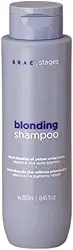 Shampoo Braé Stages Loiro Matizador 250ml - Neutraliza Amarelado, Efeito Platinado Profissional - Cuidados Cabelo Loiro