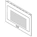 5304515669 Wall Oven Door Outer Panel Assembly (Black and Stainless) Genuine Original Equipment Manufacturer (OEM) Part Black and Stainless