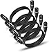 EBXYA XLR Patch Cable 6 Ft 4 Pack, 3 Pin Male to Female Short Microphone Mic Cable Premium DMX512 Lighting Cable Compatible with Speakers, Mixer, Stage Lighting