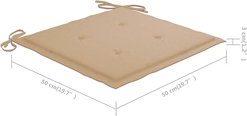 Miniatura 6 de Tidyard Cojines para sillas de jardín, juego de 4 cojines de repuesto para muebles de patio, tela Oxford para interiores y exteriores, cojín para