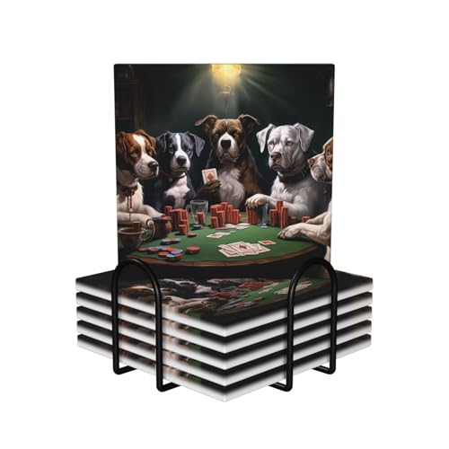 Dessous de verre anti tache céramique absorbante contre rayures table - 2