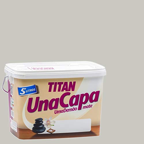 Titan 69638205 - Pintura plástica mate GRIS SUAVE Titan UNA CAPA