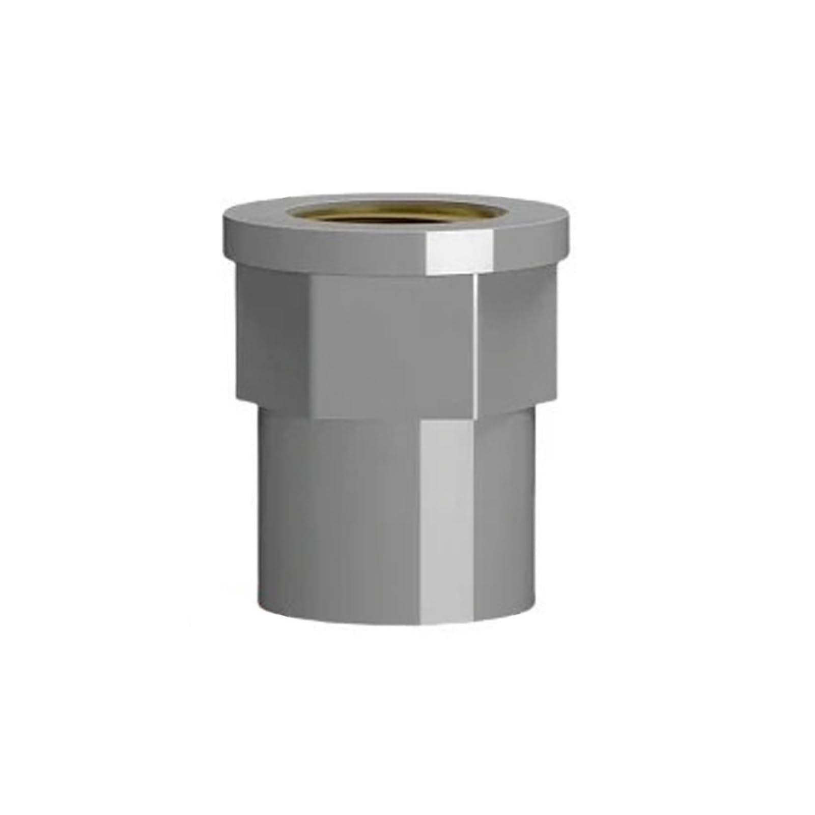 Ngpmkjnld Straight Pvc Pipe Adapter, Pvc Copper Thread Joints Reducers Aquarium Fish Irrigation Adapter 1/2-1 Inch To 20-32Mm(,1I2 Inch-32Mm-Grey)