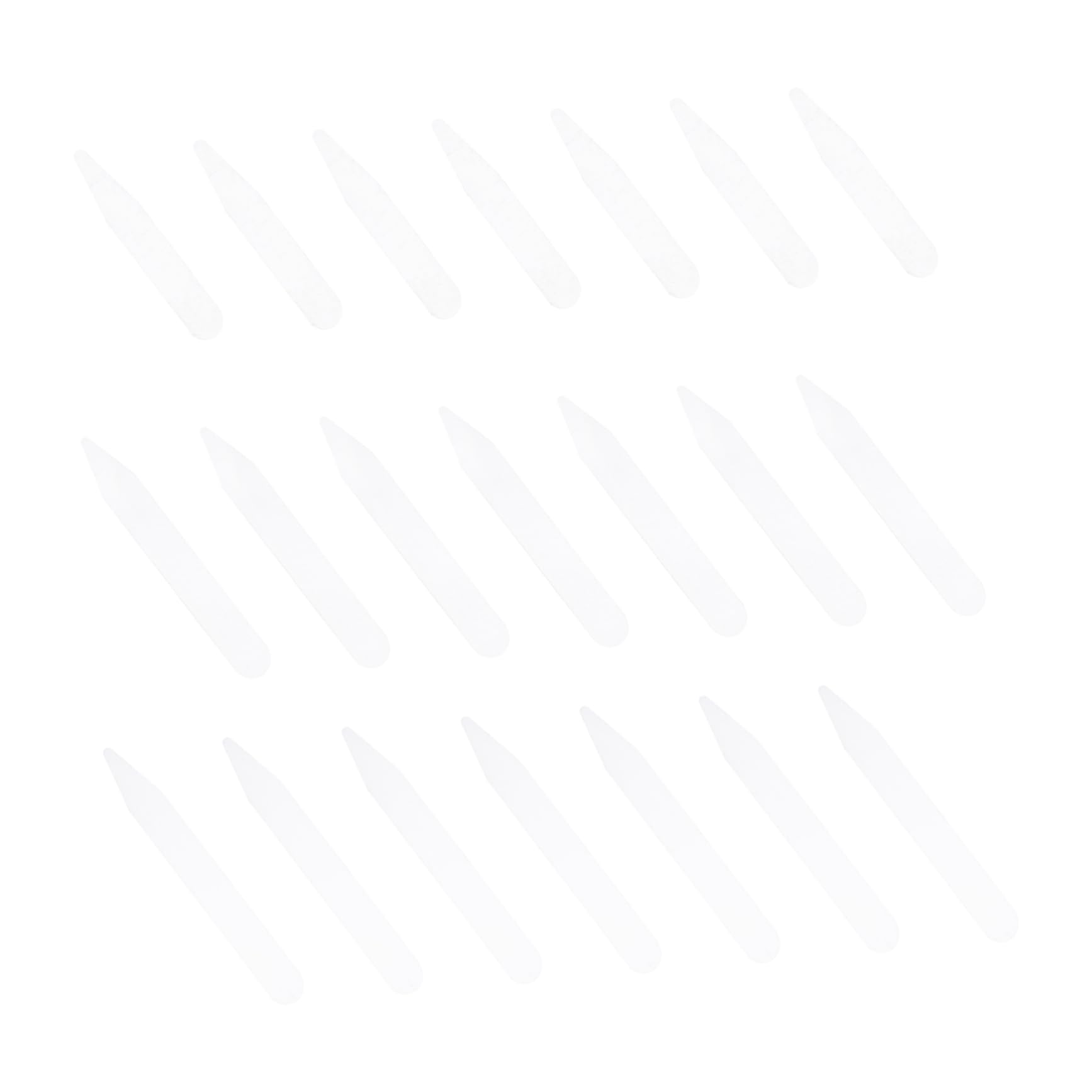 Veemoon Dress Shirt Collar Stays 300 Pack Pet Material Angle Inserts Collar Support for Men Women