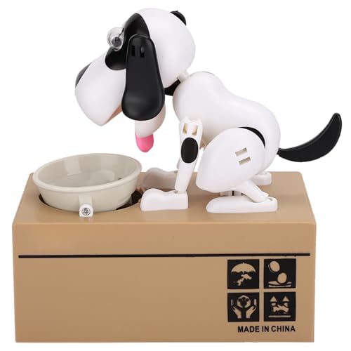 Cartoon-Hundefresser-Spardose, Süßes Spartopf-Kindergeburtstagsgeschenk, Zum Spaß Beim Geldsparen, Hergestellt aus Hochwertigem ABS-Material