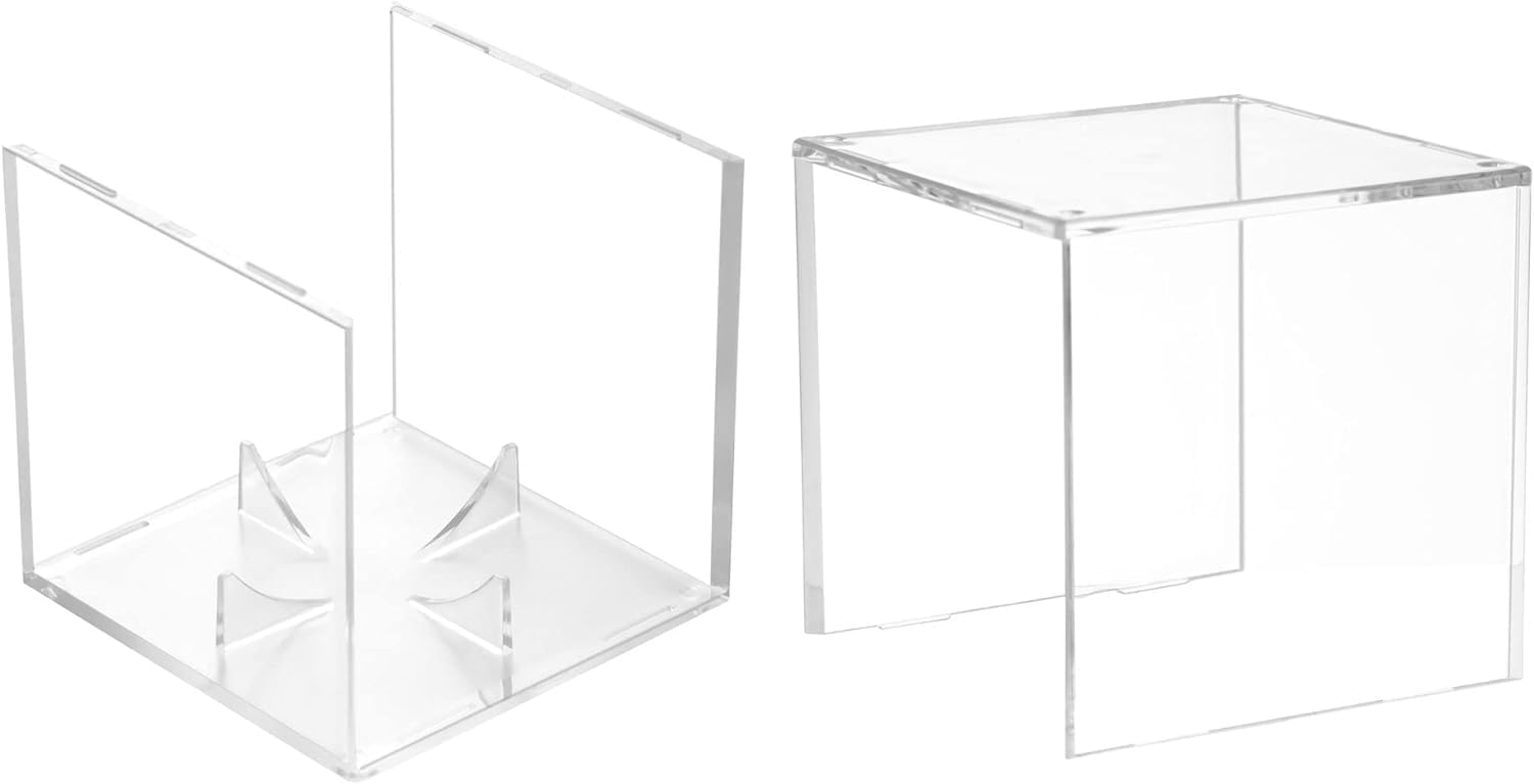 4 Pack Baseball Display Case,Baseball Box ,UV Protected Acrylic Square Baseball Holder, - for Official Size Ball - Image 8