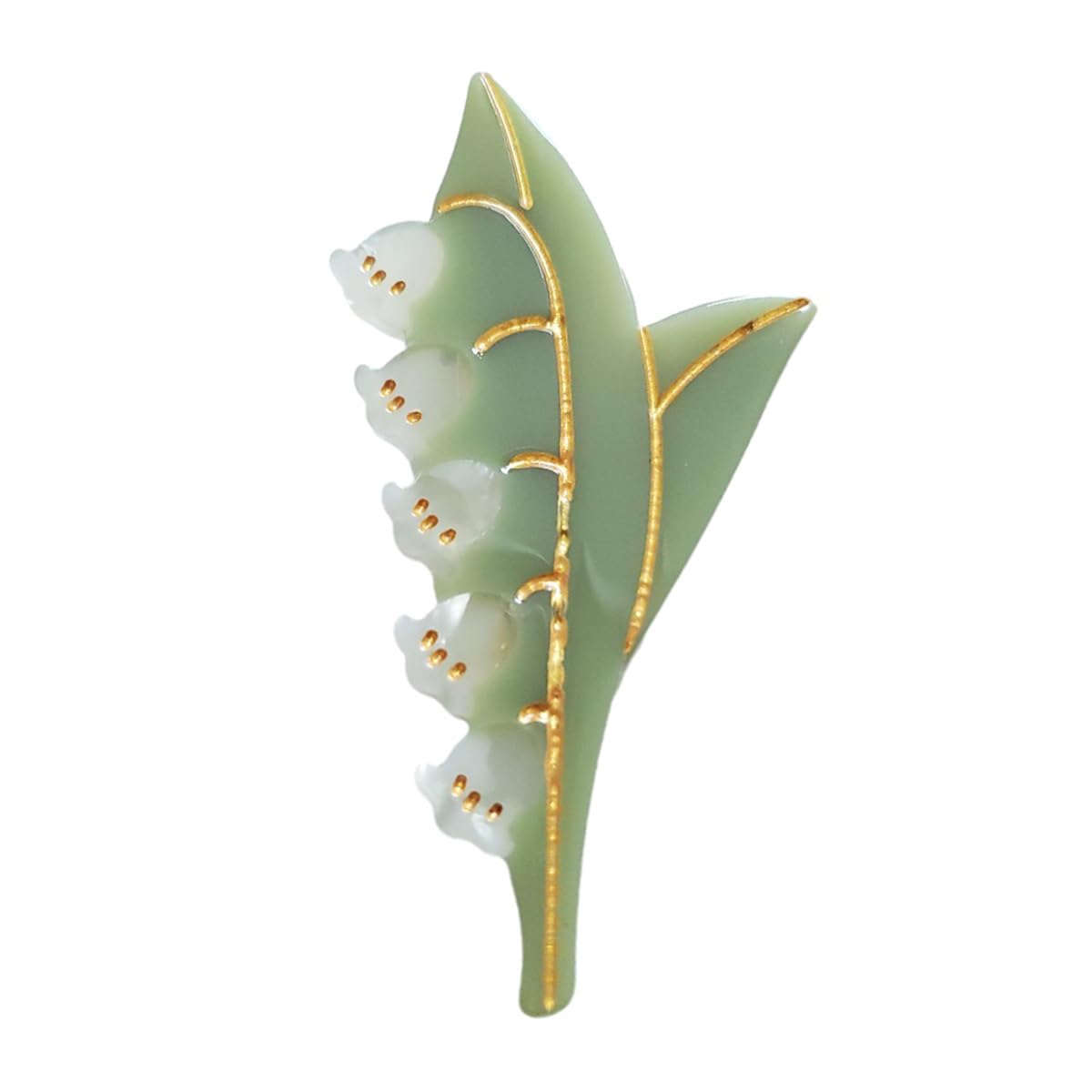 Lily of The Valley Hair Clips,Cellulose Acetate Hair Clips,Small Claw Clips for Girl