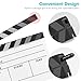 Ribvane Film Directors Clapboard, Move Slate Photography Video TV Cut Action Scene Acrylic Clapper Board Props with a Magnetic Blackboard Eraser, Two Custom Pens, Cleaning Cloth and Hex Wrench (White)