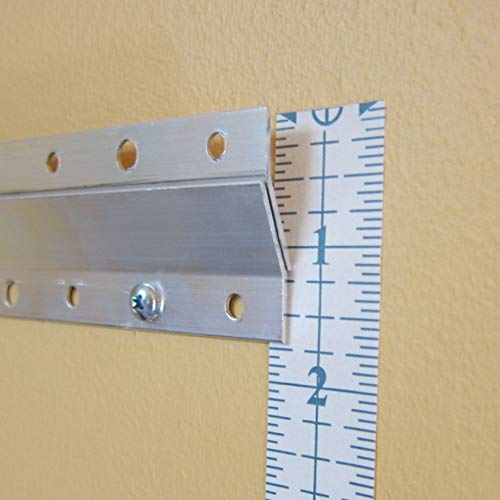 PHS French Cleat Picture Hanger 18 inch Pair - Heavy Duty Z Clip System, Supports 90lbs - Mirror Hanging Kit, Picture Hanging Hardware, Whiteboard & Headboard Wall Mounting Brackets