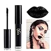 MAEPEOR Liquid Lipstick and Lipliner Set, 2PCS Set, Black, Matte Finish, Long Lasting, Waterproof, Non-Stick Cup, Velvety Lipgloss for Women and Girls