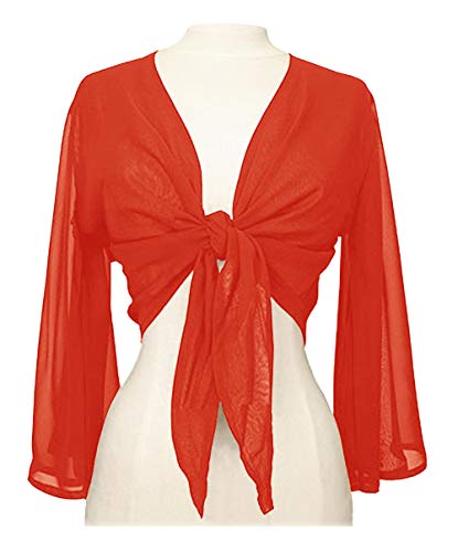 Image of Indian Trendy Women's Flair Wrap Tie Top Chiffon Choli Blouse Belly Dance Gypsy Bolero Shrugs Cardigan