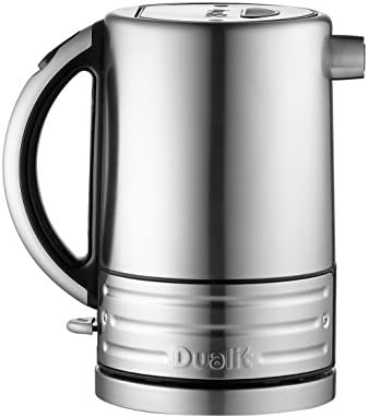 Dualit 4 Slot Architect Toaster, Stainless Steel & 72905 Architect Kettle, 1.5L, Black trim body