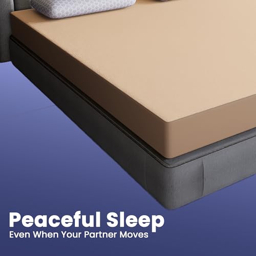 Image of CareFoam 100% Waterproof Premium Cotton Mattress Protector | Breathable and Hypoallergenic Ultra Soft Fitted Bed Protector | King XL - 78 x 72 Inch, Fits 10 Inch Beige | Standard King beds
