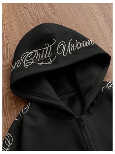 SOLY HUX Men's Y2k Zip Up Hoodies Drop Shoulder Long Sleeve Shirts Pullover Lightweight Jacket with Pocket4