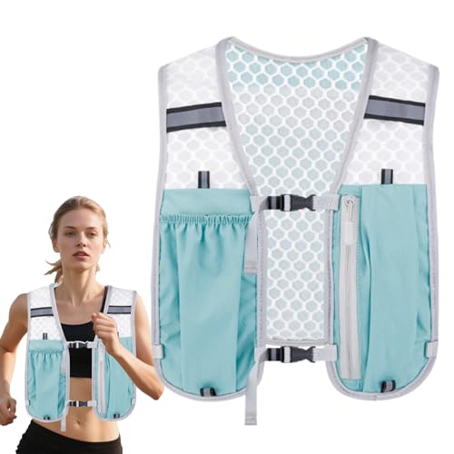 Chaleco Hidratación Running, Chaleco Ligero Agua Correr Mochila Hidratación, Equipo Pecho Vejiga Estable Correr Senderismo Ciclismo