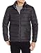 Cole Haan Men's Packable Neck Pillow Down Travel Jacket, Black, Small
