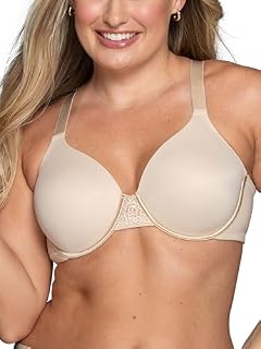 Vanity Fair Damen Full Beauty Back Smoothing Bra, 4 Way Stretch Fabric, Lightly Lined Cups Up to H BH, Komplette Figur-Beige, 95G