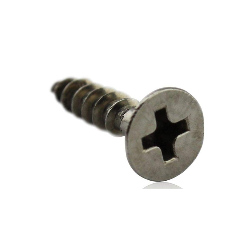 Tornillos de riel de acero inoxidable, cabeza avellanada plana, gabinete, cajón, pista, antioxidante, anti-grietas, tornillos autorroscantes para madera-3.5 * 16 【1000 granos】 En caja