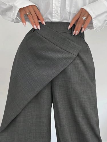 SECOLI 2024 Wide Leg Long Pant for Women Loose Straight Leg Trousers, Wide Leg Suit Pants2