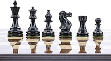 Staunton Classic Wooden Chess Pieces-Chessmen Weighted,Felted King Collector Edition Premium 3.75 American B