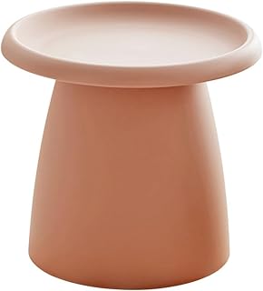 Mesa De Centro Circular con Borde De Sofá Minimalista Moderno, Mesa Minimalista Al Aire Libre Celebridad De Internet, Sala De Estar Personalizada En Casa, Balcón(Size:50x47cm,Color:Rosa)